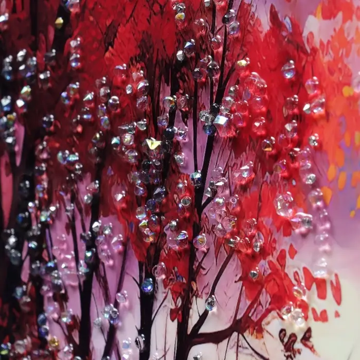 Картина акрил  Картина акрил "Весна в деревне" 39,5х60 см