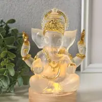 Фигурка светящаяся &laquo;Ганеша&raquo;, акрил, от USB, 8&times;10.8&times;14.5 см