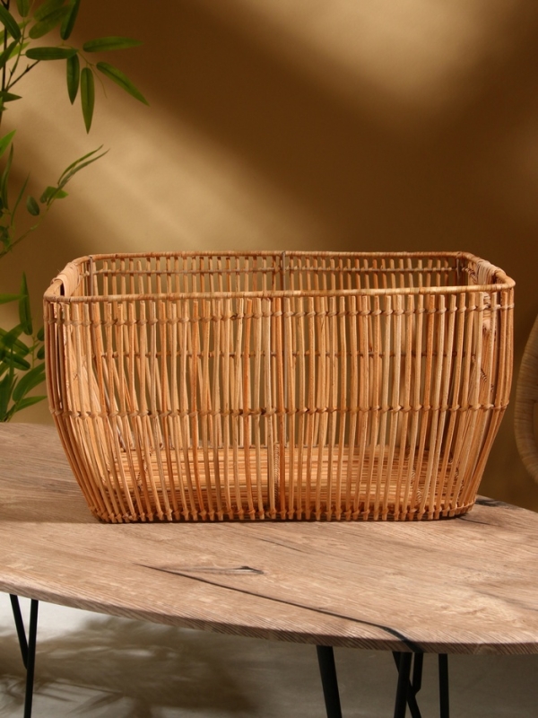 Корзина для белья, 51х38х25 см, ротанг
