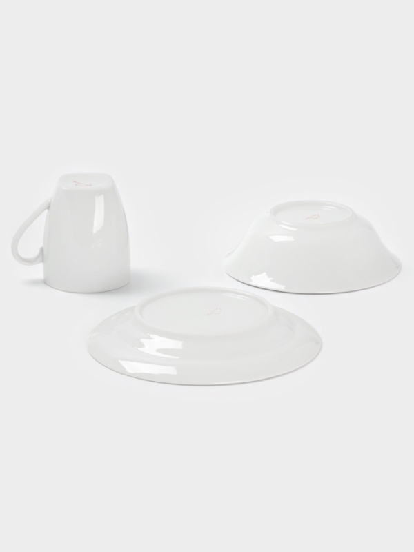 Набор посуды 3 пр. Веселый гонщик И.У. (т 175мм гл кр,сал 360мм круг,круж 210 мл Глория)