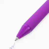 Ручка прикол шариковая синяя паста автоматическая 0.7 мм МИКС надписей &laquo;Приношу счастье&raquo;