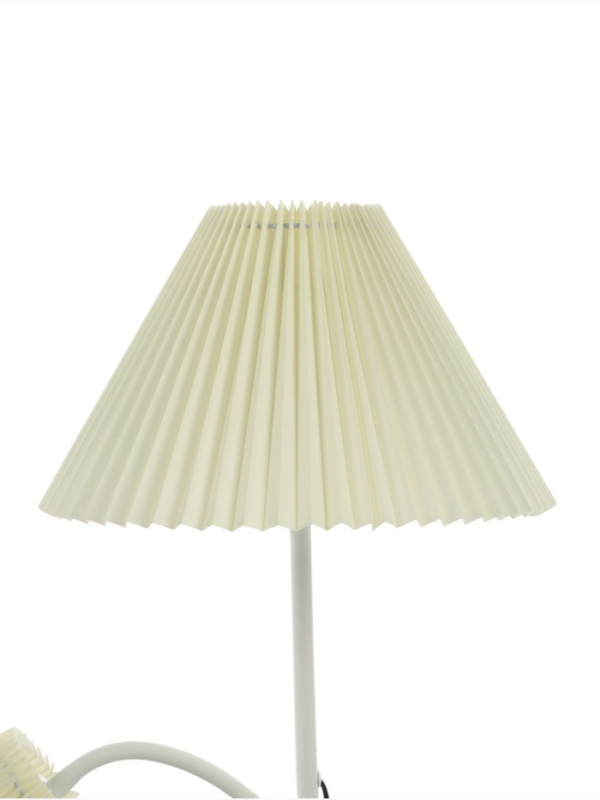 Торшер "Кира" 2х40Вт Е27 белый 36х46х182см