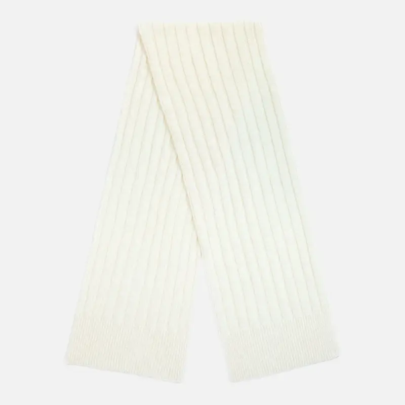 Шарф Bellish, белый (ванильный)