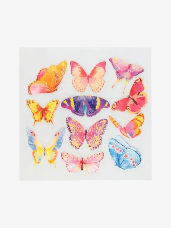 Термонаклейка &laquo;Акварельные бабочки&raquo;, 19.5&times;21 см, 11 дизайнов
