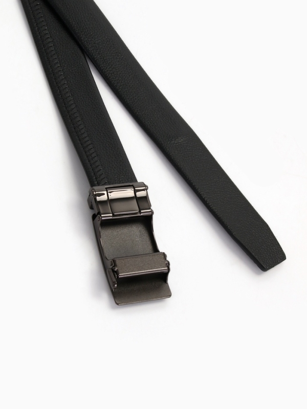 Ремень муж 06-01-07-03, Март2501, 3,5*3*130 см Великан , автомат, под флотер, черный