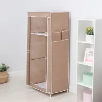 Шкаф тканевый каркасный, складной LaDо́m, 70&times;45&times;150 см, бежевый