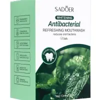 Ополаскиватель для полости рта антибактериальный SADOER, мята, 10 шт. по 13 мл