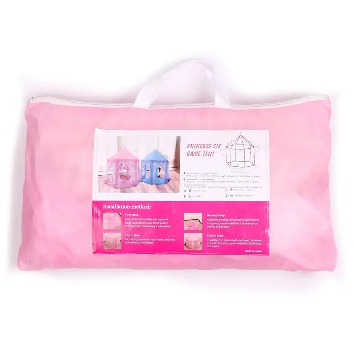 Палатка детская игровая &laquo;Шатер&raquo;, розовая, 140&times;140&times;135 см