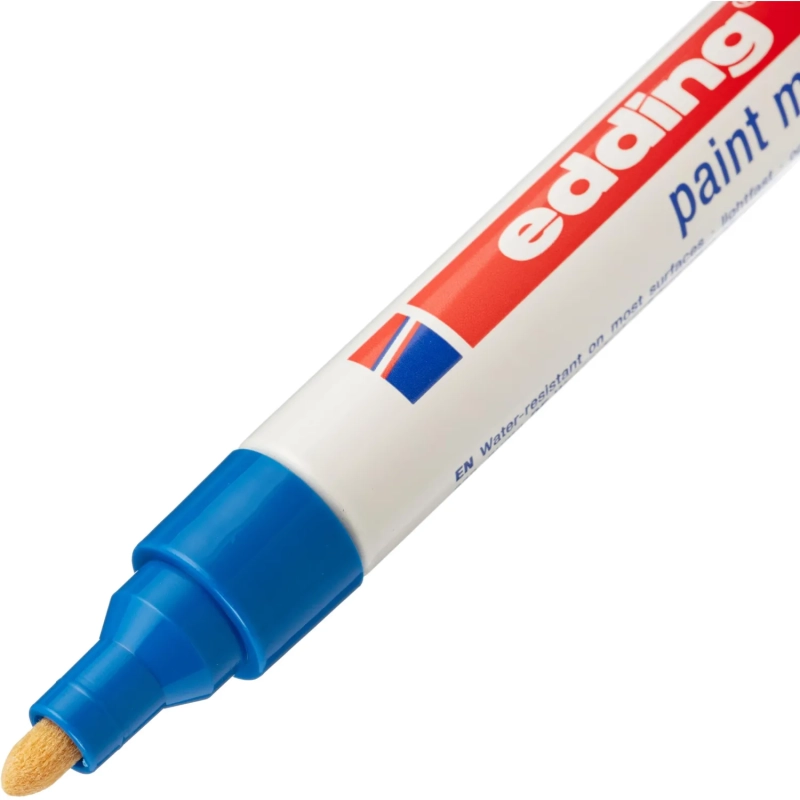 Маркер лаковый EDDING E-750/3 синий 2-4мм, мет. корп