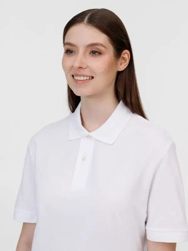 Рубашка поло унисекс Pacific, белая, размер XXL