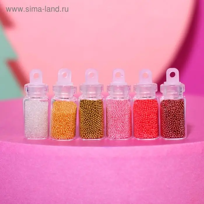 Набор бульонок для декора ногтей Hello, winter!, 12 цветов Набор бульонок для декора ногтей Hello, winter!, 12 цветов