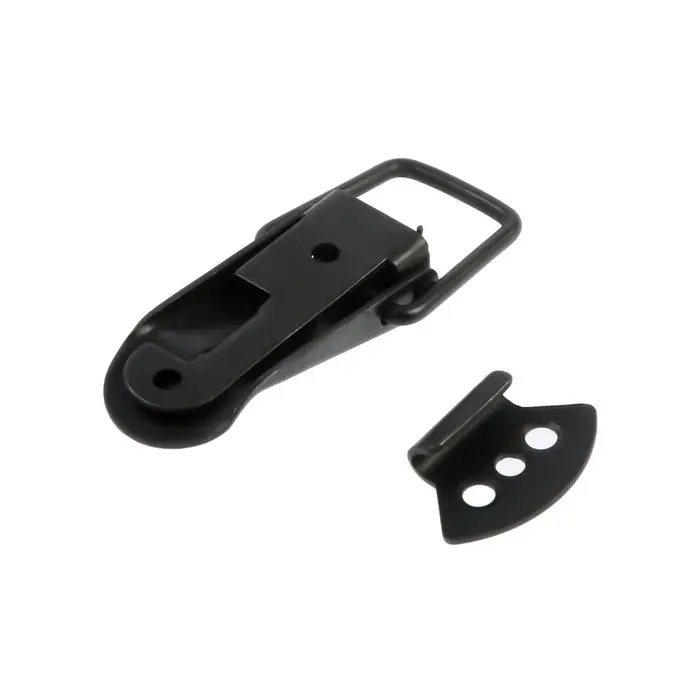 Замок-защелка на ящик, 5.5 см, железный, черный, с проушиной,10 шт.