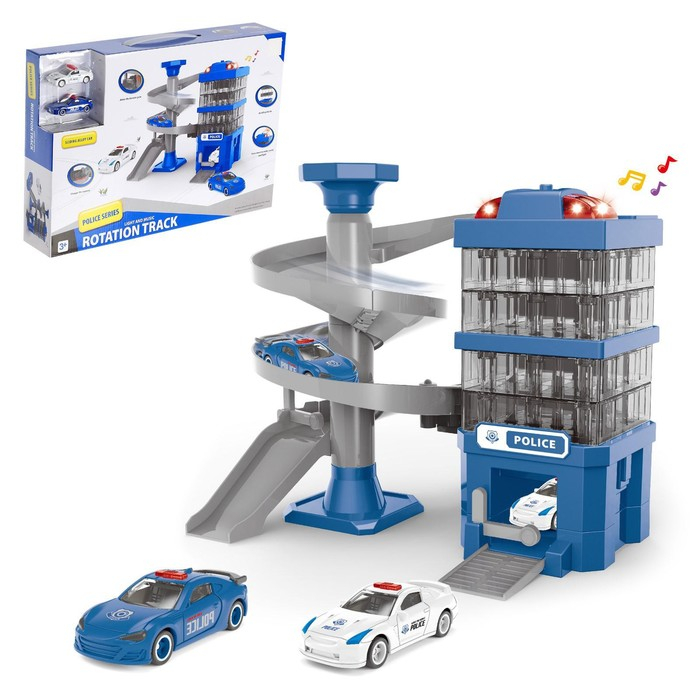 Парковка «Полицейский участок», с 2 машинками, свет и звук Парковка «Полицейский участок», с 2 машинками, свет и звук