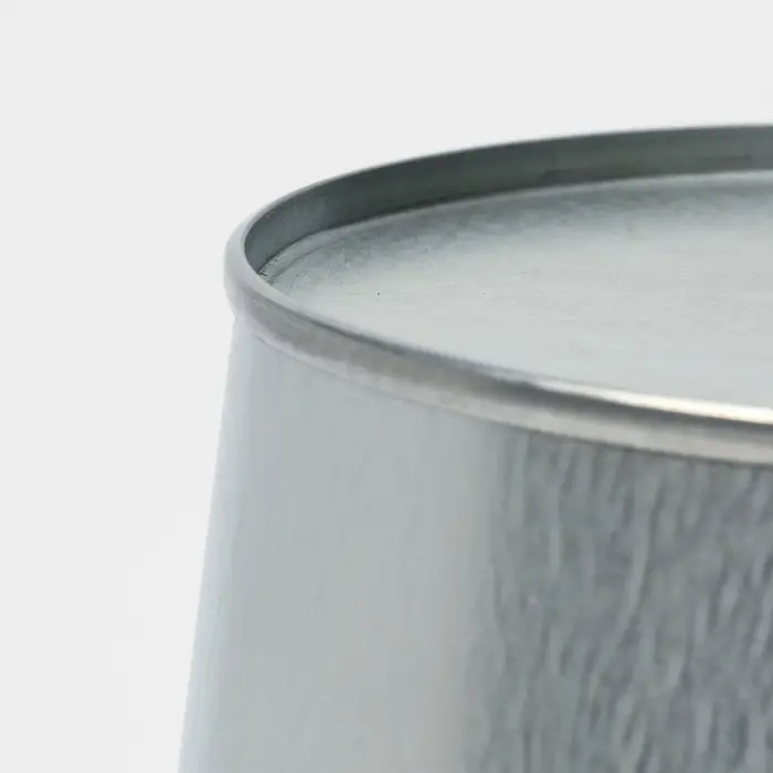 Вазон оцинкованный с ручками, 7 л, d=21 см, h=29 см, ГОСТ