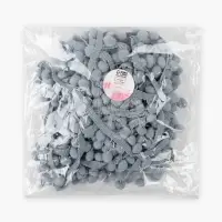 Тесьма декоративная с помпонами, 25&plusmn;5 мм, 8&plusmn;0.5 м, серая