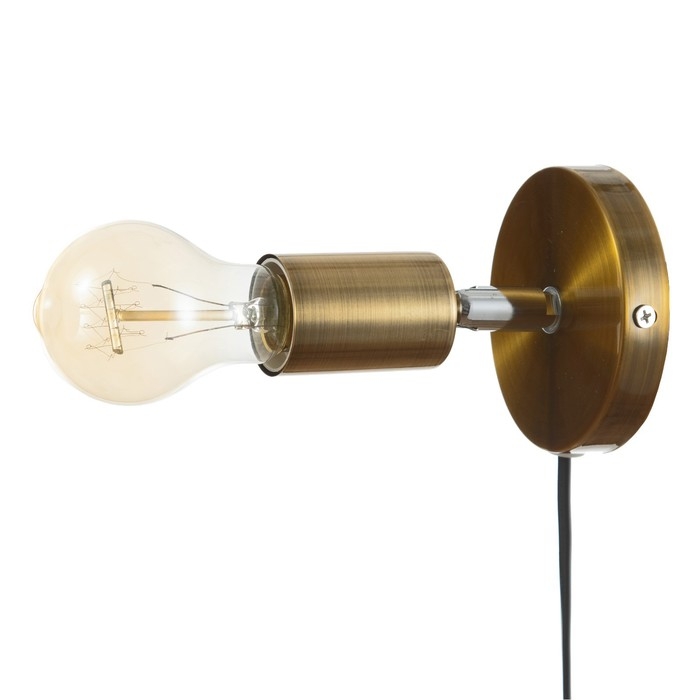 Спот Спот "Дарни" с проводом 150 м и выкл. Е27 40Вт медь 10х10х10