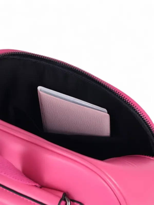 Рюкзак-сумка женский на молнии, с карманами, размер 27&times;9.5&times;32 см, фуксия