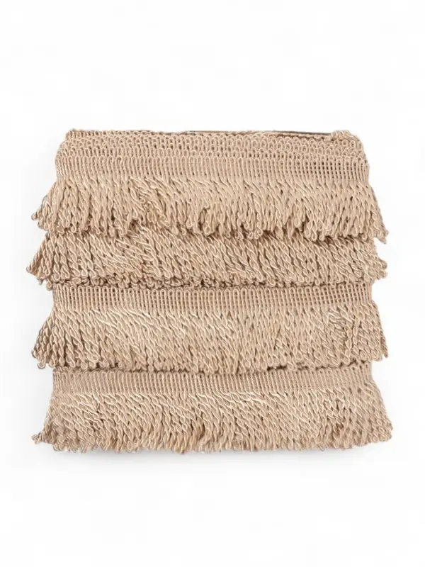 Бахрома жгут, 6,5 см, 20 м±0.5, цвет бежевый Бахрома жгут, 6,5 см, 20 м±0.5, цвет бежевый