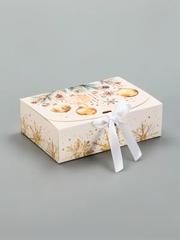 Складная коробка подарочная «Кристальный Новый год», 16 × 11,5 × 5 см Складная коробка подарочная «Кристальный Новый год», 16 × 11,5 × 5 см