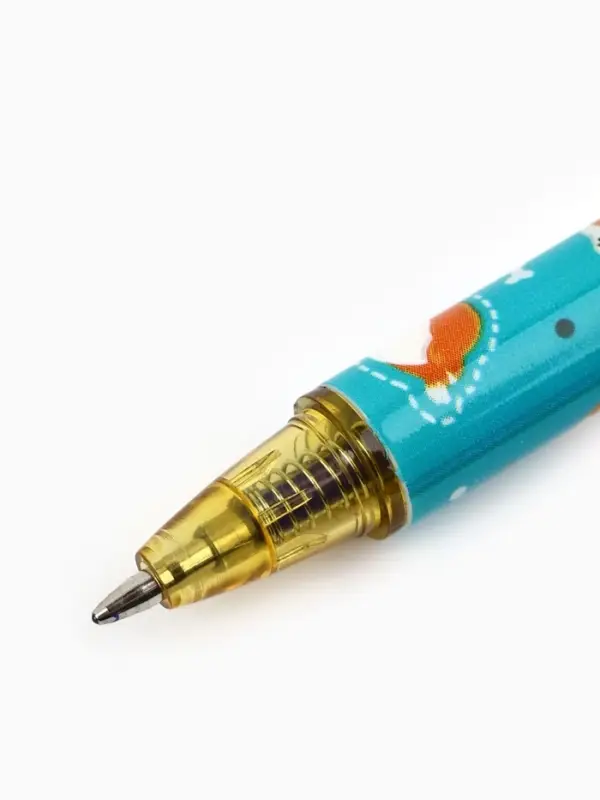 Ручка пластик пиши-стирай автоматическая &laquo;Милый корги&raquo;, синяя паста 0.7 мм