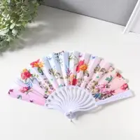 Веер складной &laquo;Певчие птички и цветы&raquo;, 22.5 см
