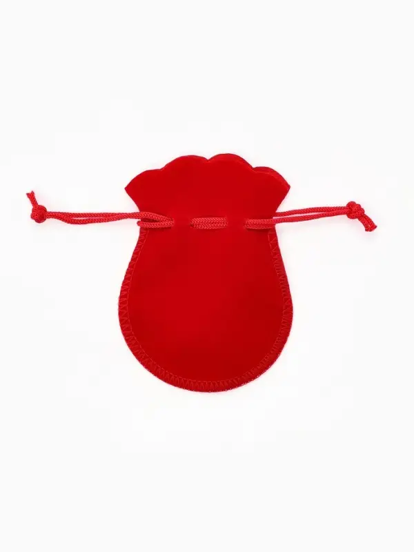 Набор мешочков бархатных 100 шт., 7&times;9 см, красный