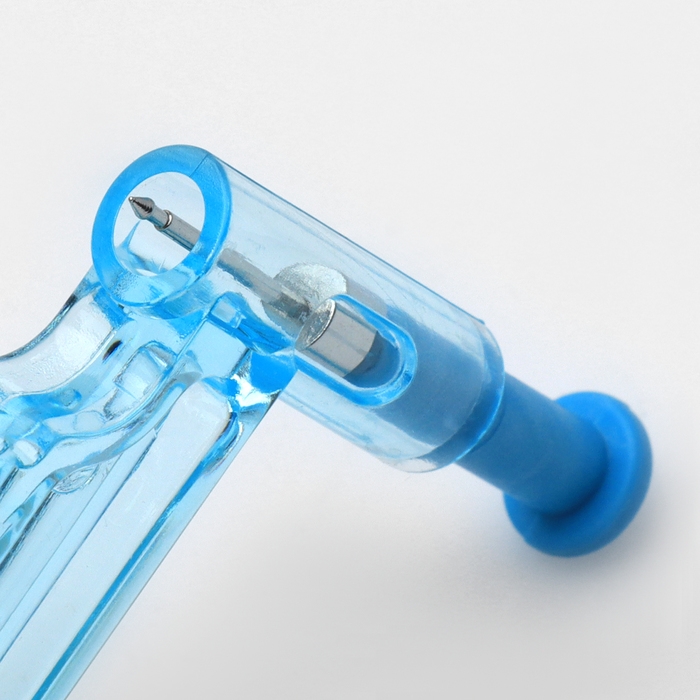 Пистолет одноразовый для пирсинга, серьга в комплекте «Классика», цвет белый в серебре Пистолет одноразовый для пирсинга, серьга в комплекте «Классика», цвет белый в серебре