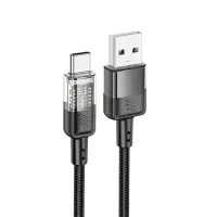 Кабель USB на Type-C 1.2M 3A U129 HOCO черный