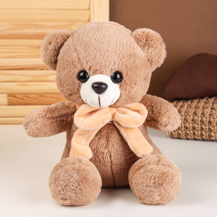 Мягкая игрушка «Мишка в шарфе», 24 см, цвет коричневый Мягкая игрушка «Мишка в шарфе», 24 см, цвет коричневый