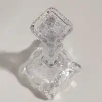 Подсвечник стекло "Версаль" прозрачный d=2 и 4 см 10х10х25 см