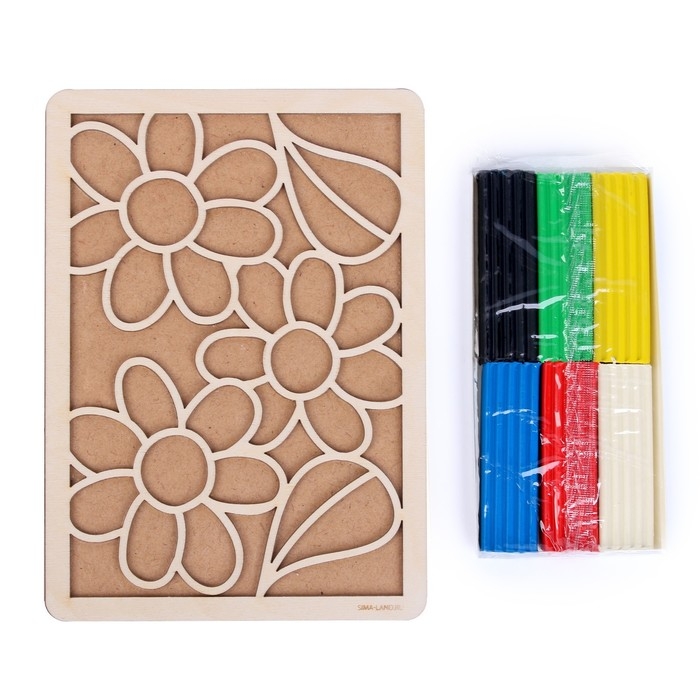 Пластилиновые картинки «Цветы» 148х210 мм Пластилиновые картинки «Цветы» 148х210 мм