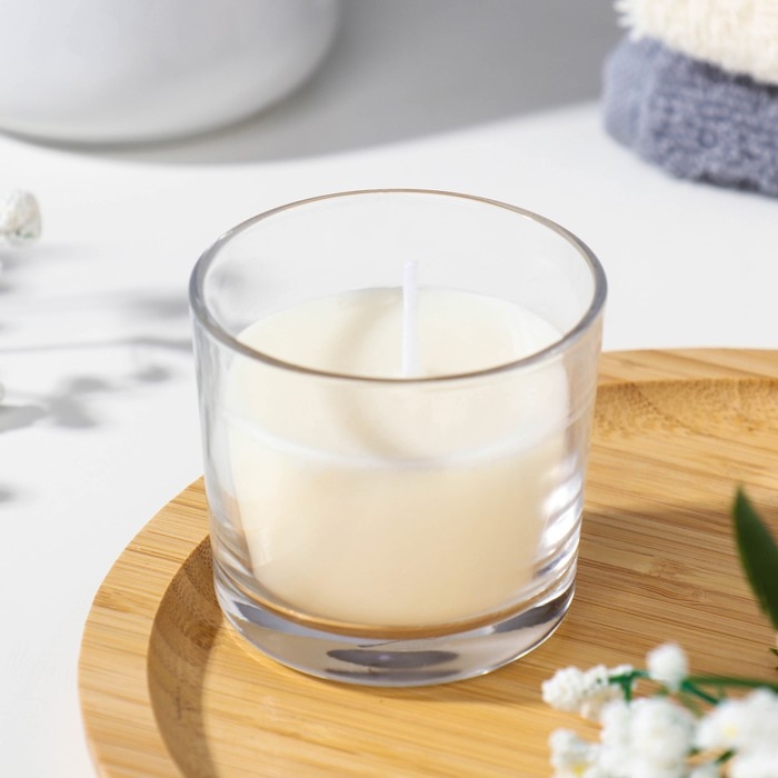 Свеча ароматическая в стакане АЛАНИЯ Свеча ароматическая в стакане АЛАНИЯ "Жасмин", 5,5 см