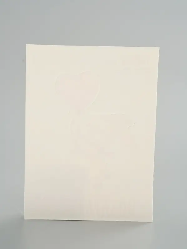 Открытка мини двойная формовая &laquo;Поздравляю!&raquo;, зайка, 9.5&times;13 см