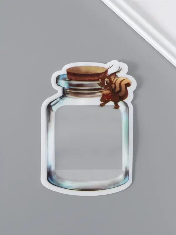 Пакет для хранения Пакет для хранения "Стеклянная баночка с пробкой. Белочка", застёжка zip-lock 10,5х15+5,5 см 10886