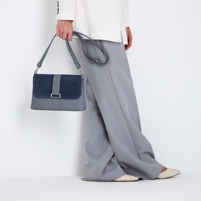 Сумка-мессенджер на магните, цвет голубой/синий Сумка-мессенджер на магните, цвет голубой/синий