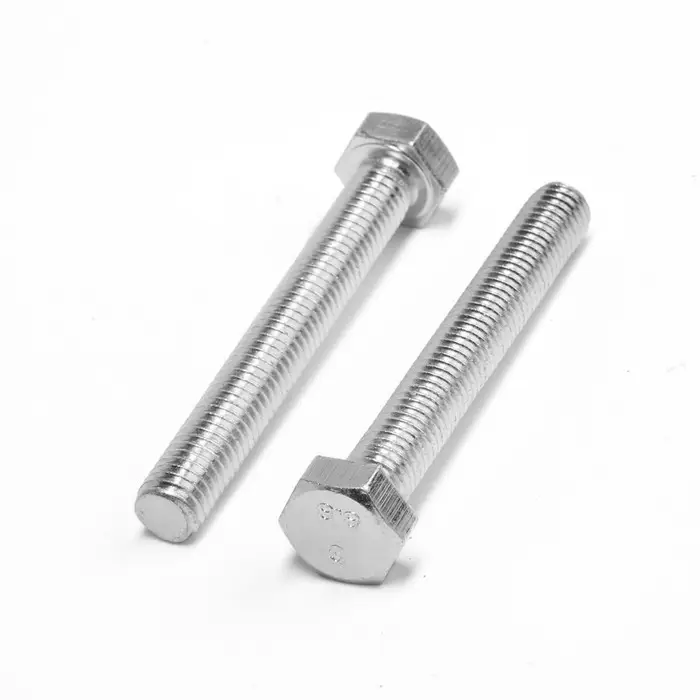 Болт СТРОЙБАТ, с шестигранной головкой, оцинкованный, DIN933, М8х60 мм, 3 шт