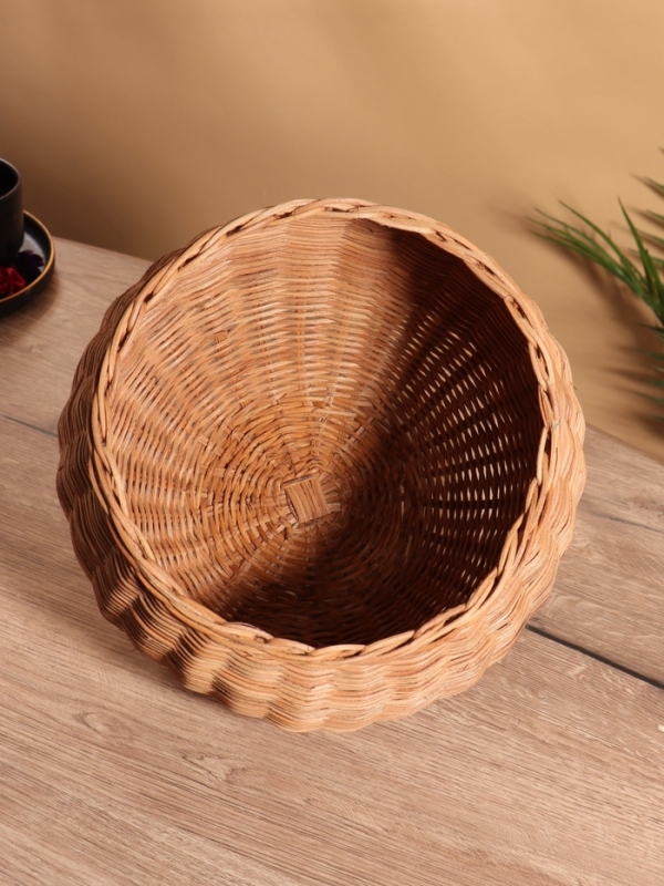 Корзина с крышкой, 25х25х34 см, ротанг