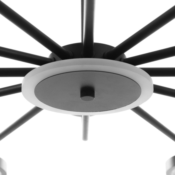 Люстра Люстра "Мирбис" 12хLED 80Вт 6хG9 черный 120х120х59см BayerLux