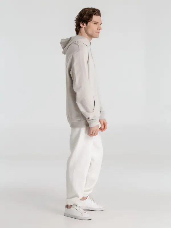 Толстовка с капюшоном унисекс Hoodie, дымчато-серая, размер XS