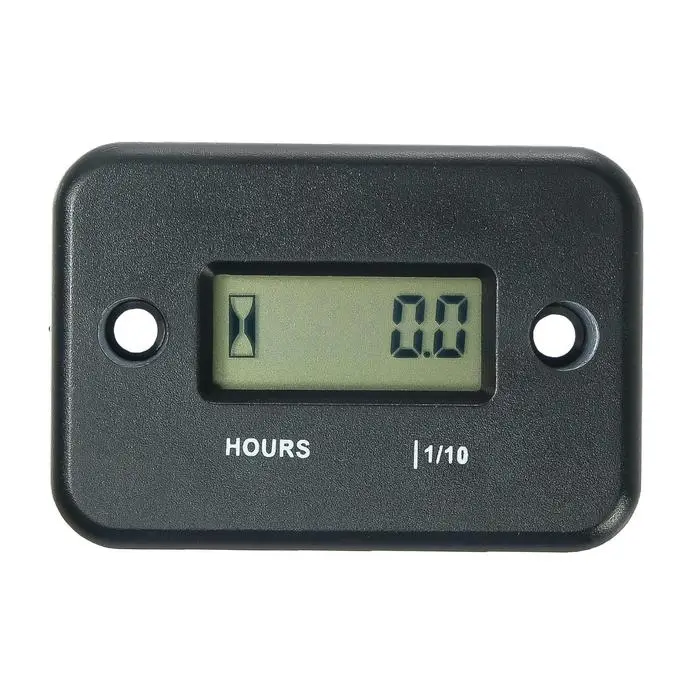 Счетчик моточасов 54&times;35&times;14 мм, ЖК-дисплей, IP67, черный