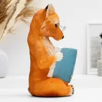 Фигура гипс &laquo;Лиса с книгой&raquo;, 30&times;19&times;17 см
