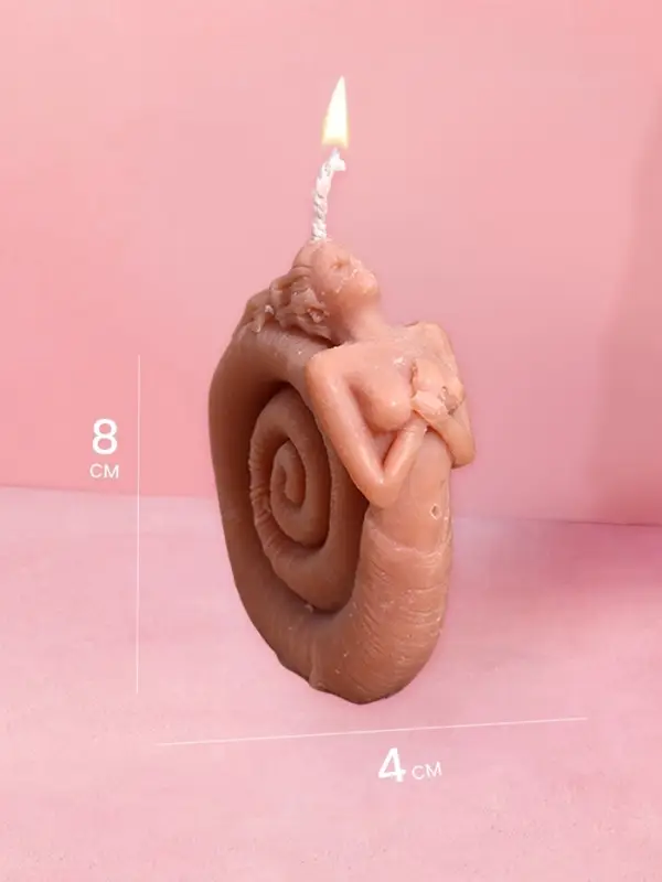 Свеча Свеча "Русалка" 6,5х4х8 см, соевый воск МИКС