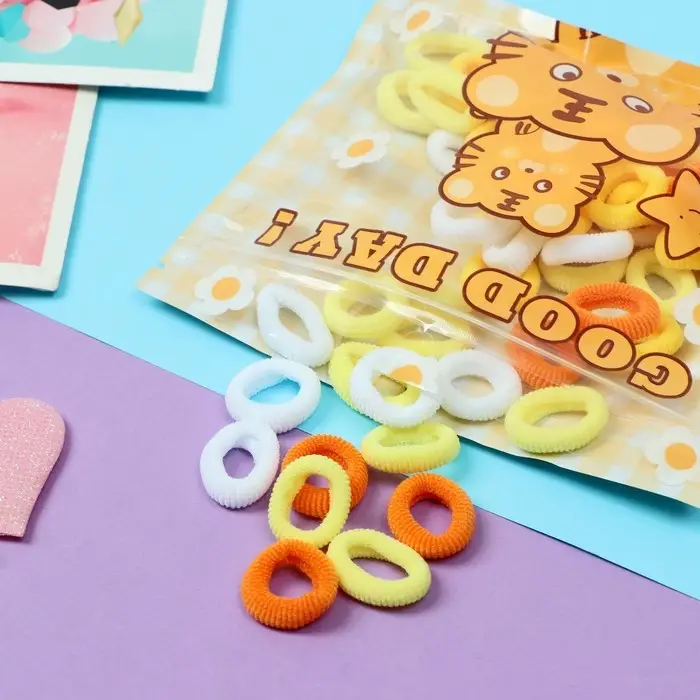 Резинка для волос  Резинка для волос "Хорошие пожелания" (набор 50 шт) котики, 2 см