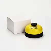 Звонок настольный "Время пить пиво", 7.2 х 4,8 см, желтый