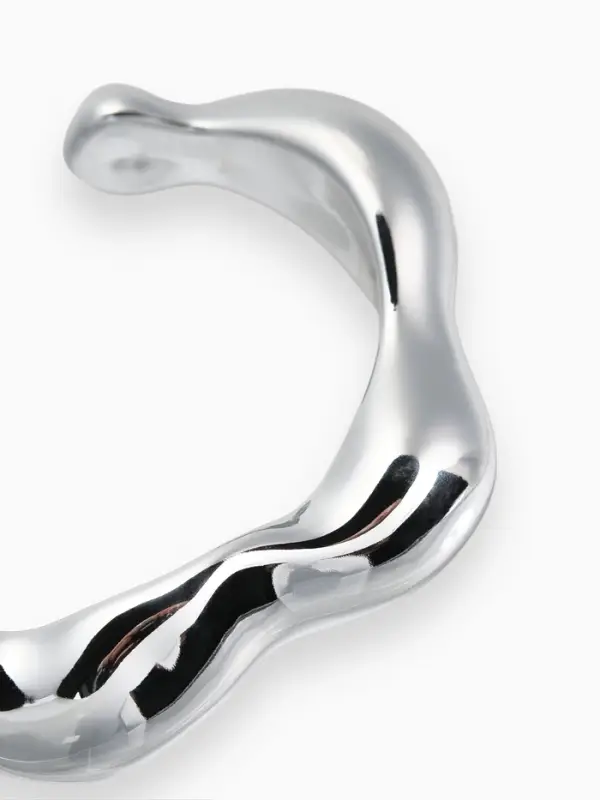 Браслет манжета «Волны», цвет серебро Браслет манжета «Волны», цвет серебро