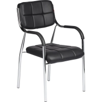 Стул BN_TQ_Стул Echair-805 VP кожзам черный, хром