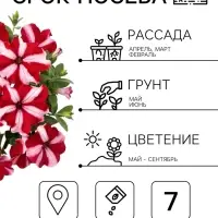 Семена цветов Петуния &laquo;Фристайл&raquo; кнайт стар, F1, 7 шт., &laquo;АЭЛИТА&raquo;