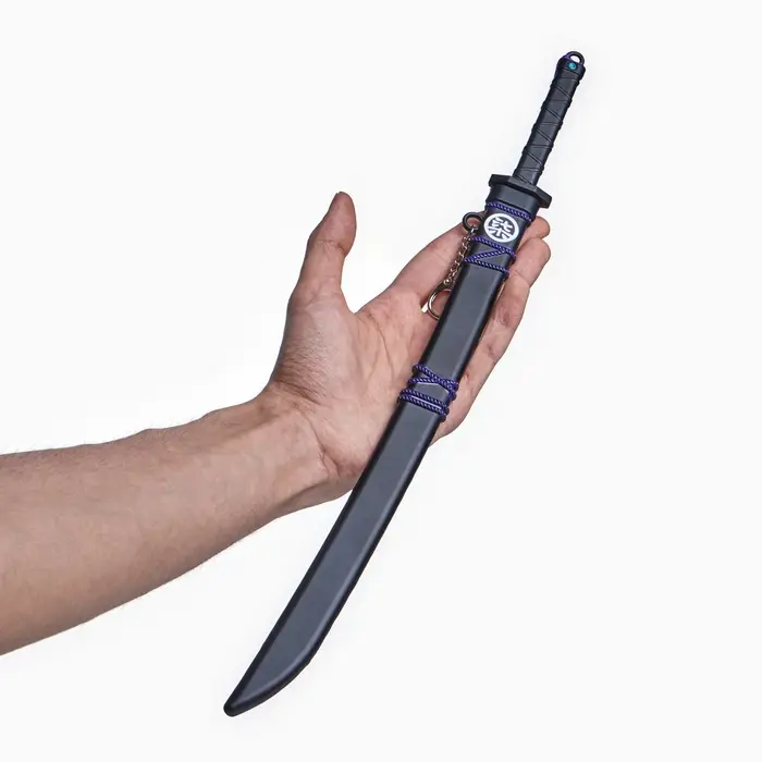 Макет оружия &laquo;Сувенирная катана Севена&raquo;, подвесной, брелок, 39 см, чёрная