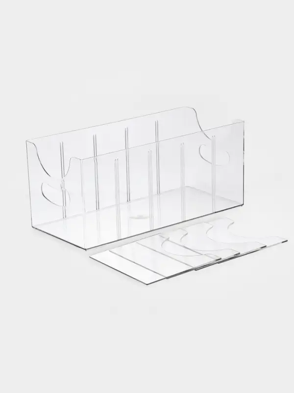 Органайзер для ремней 5 мест, 24*13*13 см, пластик, цвет прозрачный Органайзер для ремней 5 мест, 24*13*13 см, пластик, цвет прозрачный