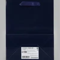 Пакет подарочный ламинированный &laquo;Синий&raquo;, MS 18&times;23&times;10 см